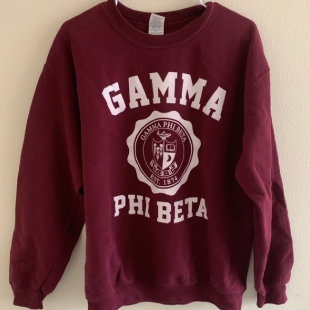 Maroon Gamma Phi Beta Sweatshirt